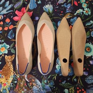 Rothy's "The Point" in diamond metallic